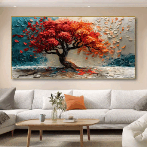 Arte Colorido Hojas caídas del Árbol de la Vida